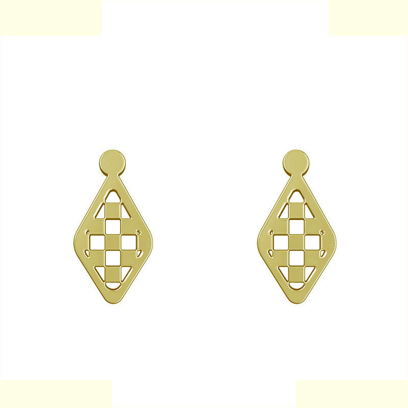 گوشواره طلا 18 عیار زنانه مدوپد مدل لوزی کد GA1-11296 گوشواره طلا 18 عیار زنانه مدوپد مدل لوزی کد GA1-11296