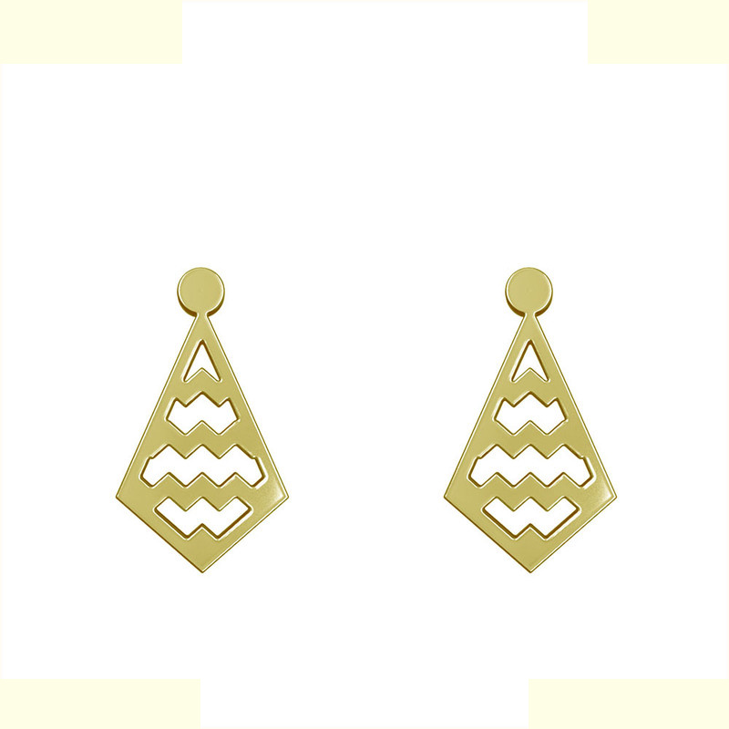 گوشواره طلا 18 عیار زنانه مدوپد مدل لوزی کد GA1-11298 گوشواره طلا 18 عیار زنانه مدوپد مدل لوزی کد GA1-11298