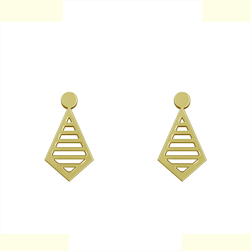 گوشواره طلا 18 عیار زنانه مدوپد مدل لوزی کد GA1-11312 گوشواره طلا 18 عیار زنانه مدوپد مدل لوزی کد GA1-11312