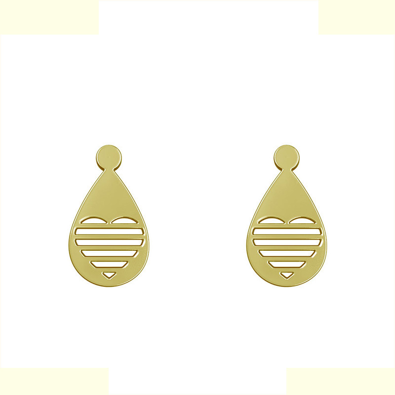 گوشواره طلا 18 عیار زنانه مدوپد مدل قلب کد GA1-11210 گوشواره طلا 18 عیار زنانه مدوپد مدل قلب کد GA1-11210