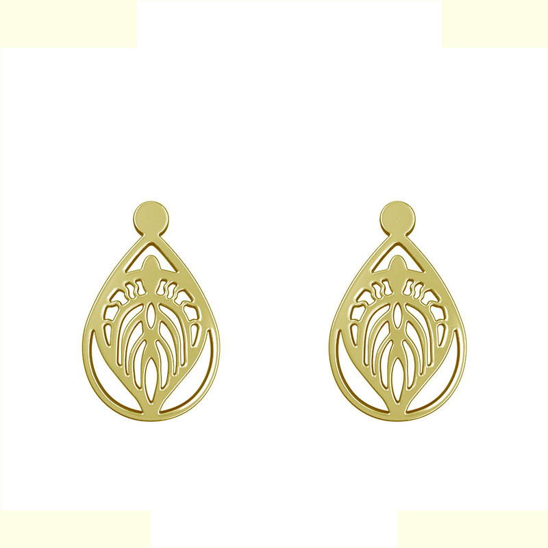 گوشواره طلا 18 عیار زنانه مدوپد مدل هندسی کد GA1-11343 گوشواره طلا 18 عیار زنانه مدوپد مدل هندسی کد GA1-11343