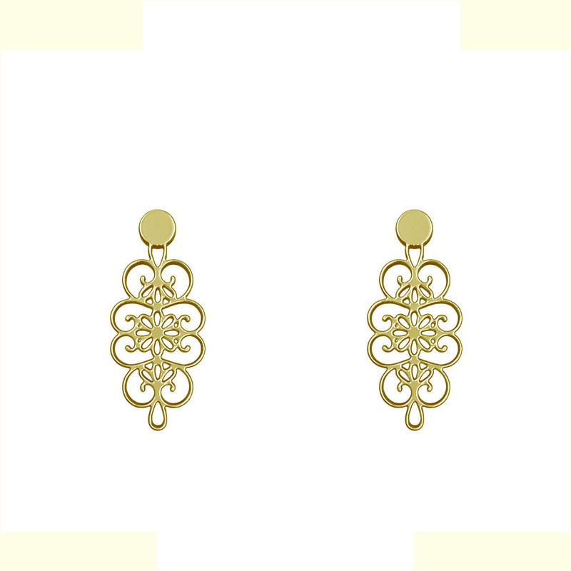 گوشواره طلا 18 عیار زنانه مدوپد مدل اسلیمی کد GA1-11347 گوشواره طلا 18 عیار زنانه مدوپد مدل اسلیمی کد GA1-11347