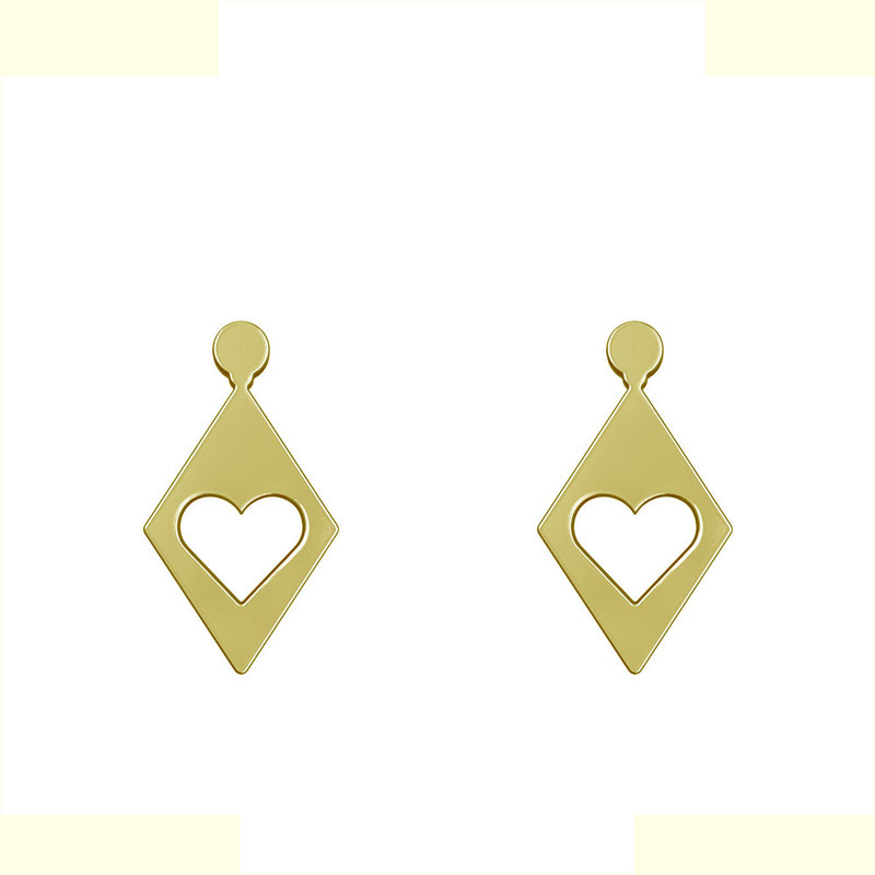 گوشواره طلا 18 عیار زنانه مدوپد مدل قلب کد GA1-11352 گوشواره طلا 18 عیار زنانه مدوپد مدل قلب کد GA1-11352