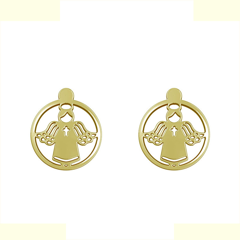 گوشواره طلا 18 عیار زنانه مدوپد مدل فرشته کد GA1-11353 گوشواره طلا 18 عیار زنانه مدوپد مدل فرشته کد GA1-11353