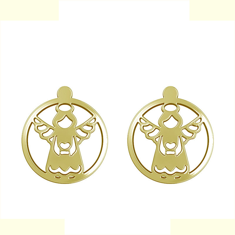 گوشواره طلا 18 عیار زنانه مدوپد مدل فرشته کد GA1-11355 گوشواره طلا 18 عیار زنانه مدوپد مدل فرشته کد GA1-11355