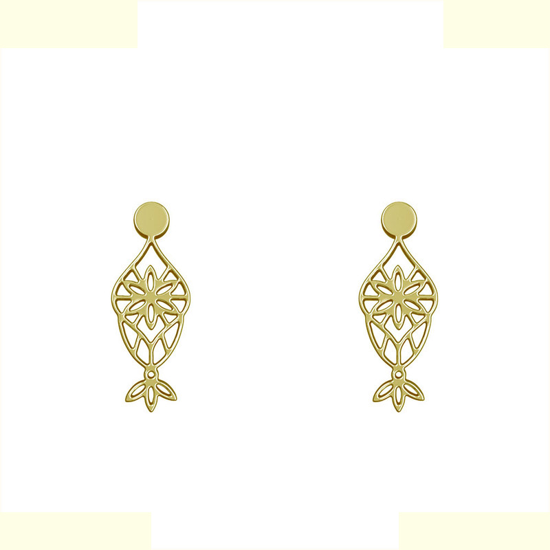 گوشواره طلا 18 عیار زنانه مدوپد مدل اسلیمی کد GA1-11364 گوشواره طلا 18 عیار زنانه مدوپد مدل اسلیمی کد GA1-11364