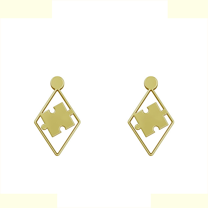 گوشواره طلا 18 عیار زنانه مدوپد مدل پازل کد GA1-11367 گوشواره طلا 18 عیار زنانه مدوپد مدل پازل کد GA1-11367