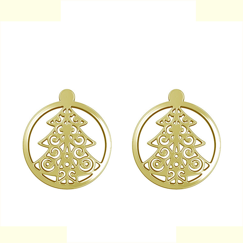 گوشواره طلا 18 عیار زنانه مدوپد مدل درخت کریسمس کد GA1-11371 گوشواره طلا 18 عیار زنانه مدوپد مدل درخت کریسمس کد GA1-11371