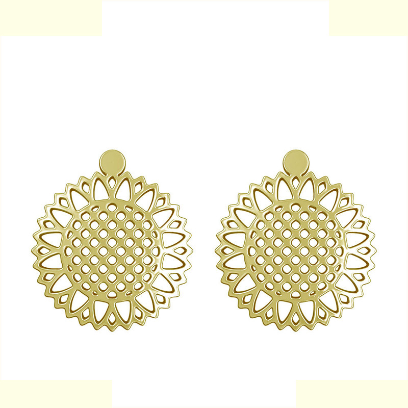 گوشواره طلا 18 عیار زنانه مدوپد مدل گل کد GA1-11387 گوشواره طلا 18 عیار زنانه مدوپد مدل گل کد GA1-11387