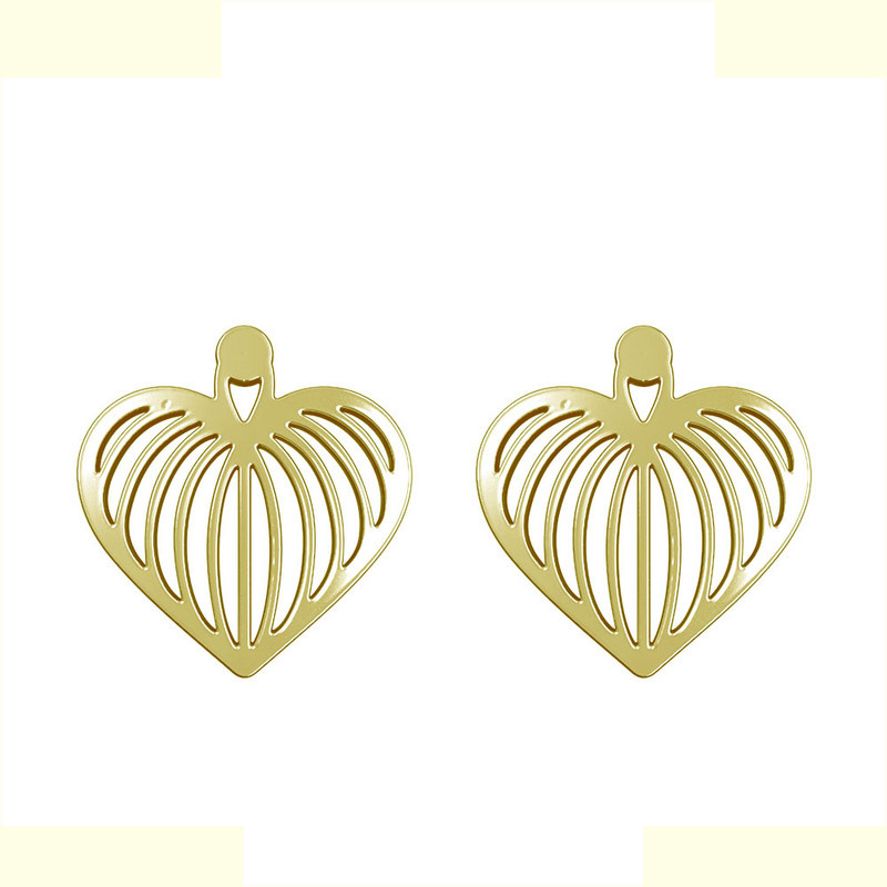 گوشواره طلا 18 عیار زنانه مدوپد مدل قلب کد GA1-11388 گوشواره طلا 18 عیار زنانه مدوپد مدل قلب کد GA1-11388