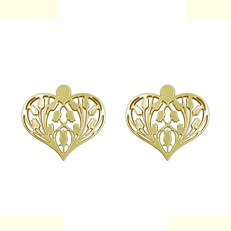 گوشواره طلا 18 عیار زنانه مدوپد مدل قلب کد GA1-11408 گوشواره طلا 18 عیار زنانه مدوپد مدل قلب کد GA1-11408