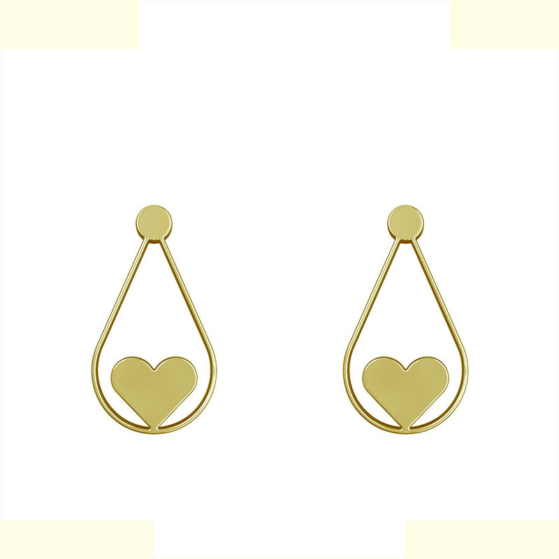 گوشواره طلا 18 عیار زنانه مدوپد مدل قلب کد GA1-11412 گوشواره طلا 18 عیار زنانه مدوپد مدل قلب کد GA1-11412