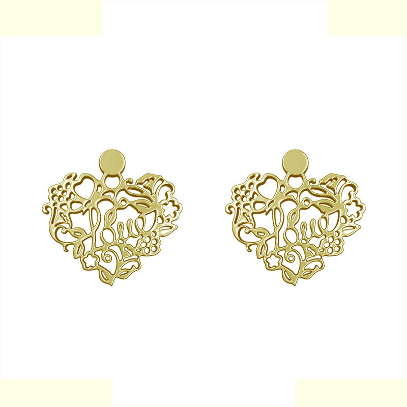 گوشواره طلا 18 عیار زنانه مدوپد مدل قلب کد GA1-11415 گوشواره طلا 18 عیار زنانه مدوپد مدل قلب کد GA1-11415