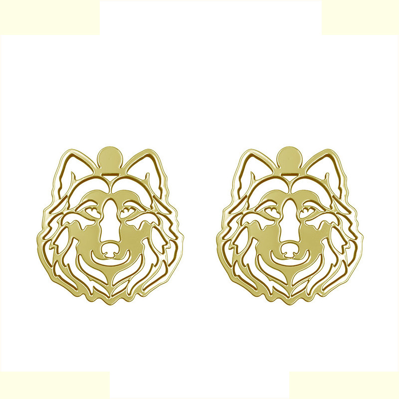 گوشواره طلا 18 عیار زنانه مدوپد مدل گرگ کد GA1-11422 گوشواره طلا 18 عیار زنانه مدوپد مدل گرگ کد GA1-11422