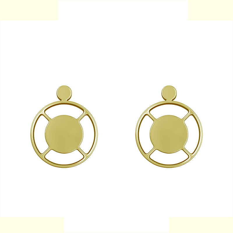 گوشواره طلا 18 عیار زنانه مدوپد مدل دایره کد GA1-11429 گوشواره طلا 18 عیار زنانه مدوپد مدل دایره کد GA1-11429