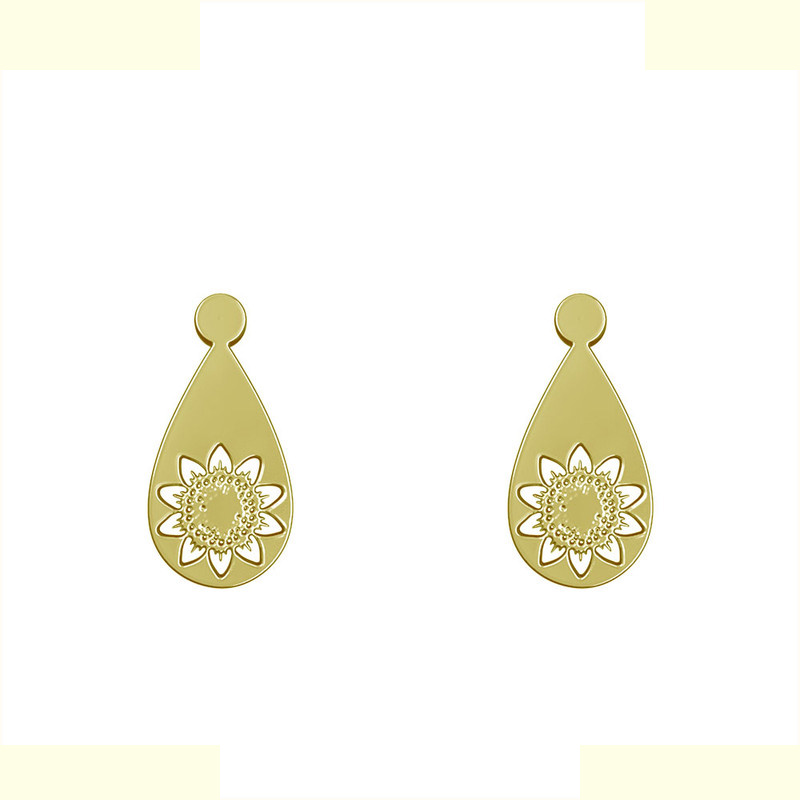 گوشواره طلا 18 عیار زنانه مدوپد مدل گل کد GA1-11437 گوشواره طلا 18 عیار زنانه مدوپد مدل گل کد GA1-11437