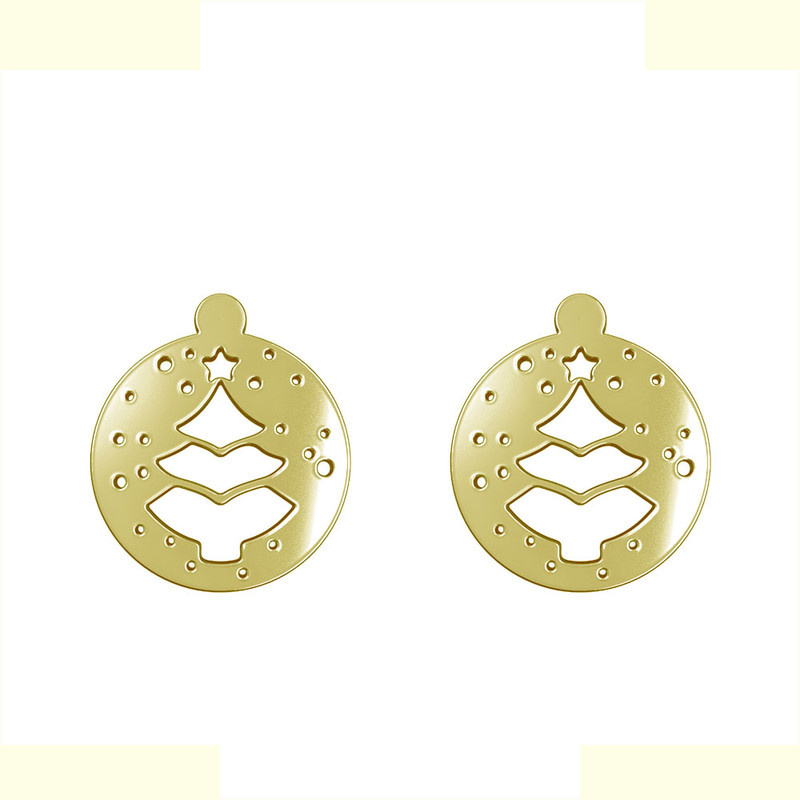 گوشواره طلا 18 عیار زنانه مدوپد مدل درخت کد GA1-11454 گوشواره طلا 18 عیار زنانه مدوپد مدل درخت کد GA1-11454