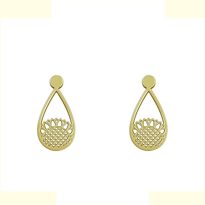 گوشواره طلا 18 عیار زنانه مدوپد مدل گل کد GA1-11513 گوشواره طلا 18 عیار زنانه مدوپد مدل گل کد GA1-11513