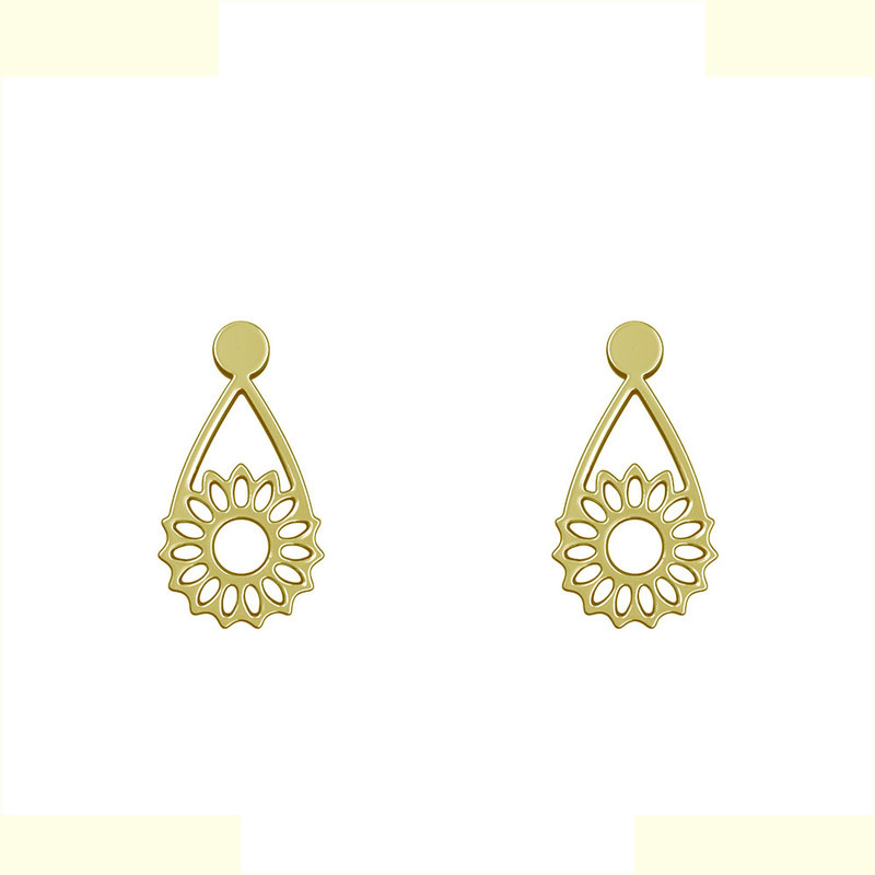 گوشواره طلا 18 عیار زنانه مدوپد مدل گل کد GA1-11514 گوشواره طلا 18 عیار زنانه مدوپد مدل گل کد GA1-11514