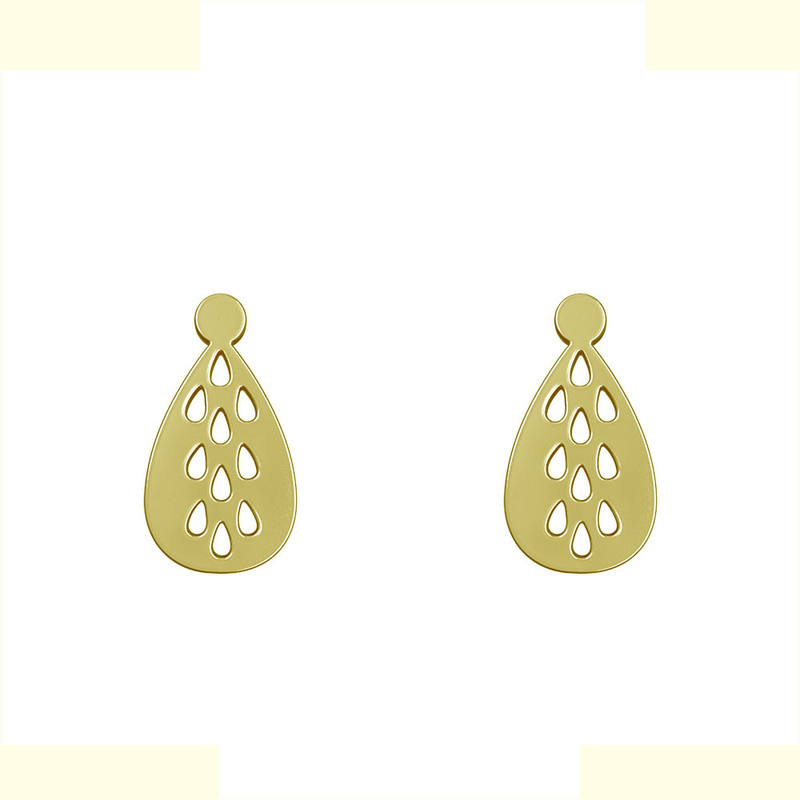 گوشواره طلا 18 عیار زنانه مدوپد مدل اشک کد GA1-11535 گوشواره طلا 18 عیار زنانه مدوپد مدل اشک کد GA1-11535