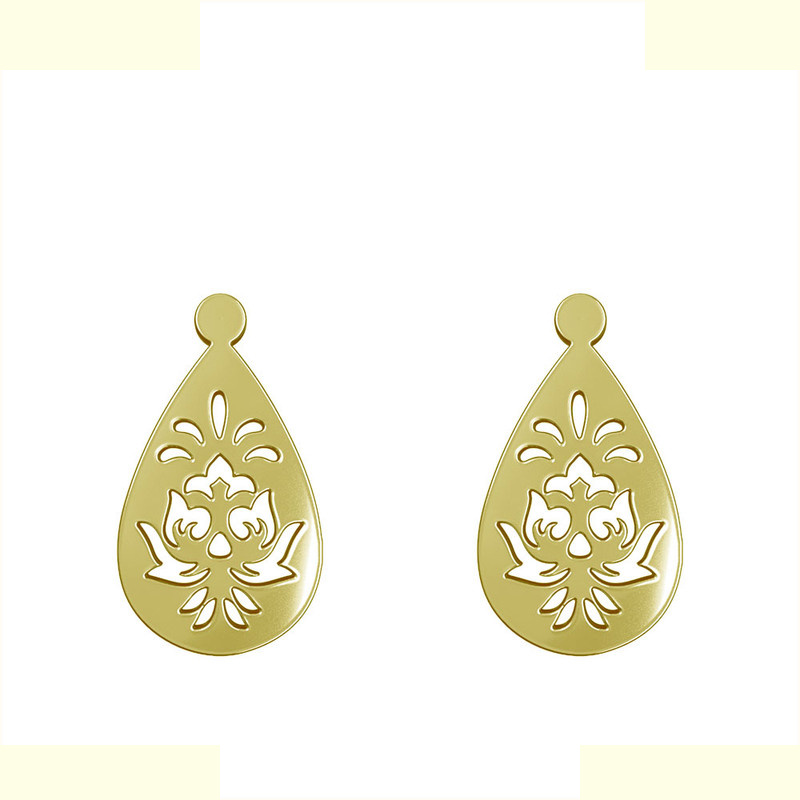 گوشواره طلا 18 عیار زنانه مدوپد مدل اشک کد GA1-11542 گوشواره طلا 18 عیار زنانه مدوپد مدل اشک کد GA1-11542