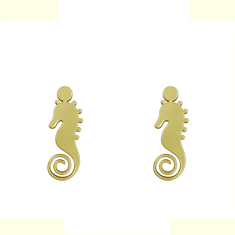 گوشواره طلا 18 عیار زنانه مدوپد مدل اسب آبی کد GA1-11567 گوشواره طلا 18 عیار زنانه مدوپد مدل اسب آبی کد GA1-11567