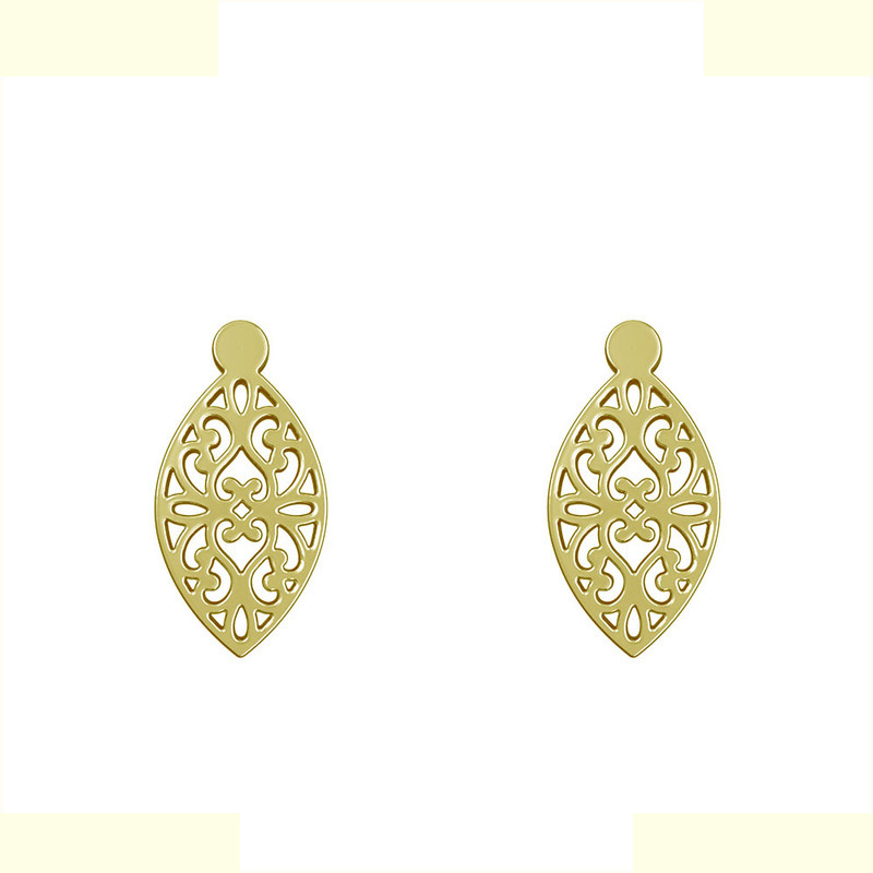 گوشواره طلا 18 عیار زنانه مدوپد مدل اسلیمی کد GA1-11593 گوشواره طلا 18 عیار زنانه مدوپد مدل اسلیمی کد GA1-11593