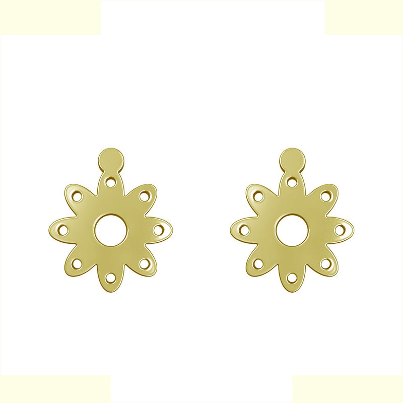 گوشواره طلا 18 عیار زنانه مدوپد مدل گل کد GA1-11617 گوشواره طلا 18 عیار زنانه مدوپد مدل گل کد GA1-11617