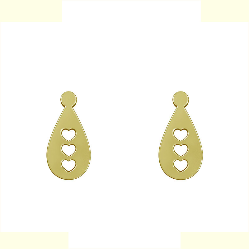 گوشواره طلا 18 عیار زنانه مدوپد مدل قلب کد GA1-11619 گوشواره طلا 18 عیار زنانه مدوپد مدل قلب کد GA1-11619