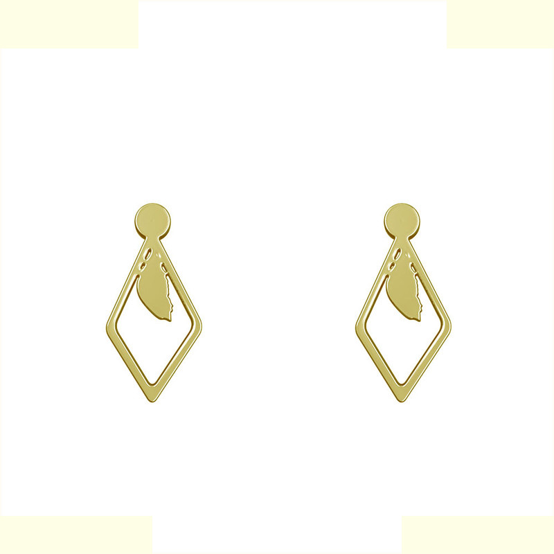 گوشواره طلا 18 عیار زنانه مدوپد مدل لوزی کد GA1-11629 گوشواره طلا 18 عیار زنانه مدوپد مدل لوزی کد GA1-11629