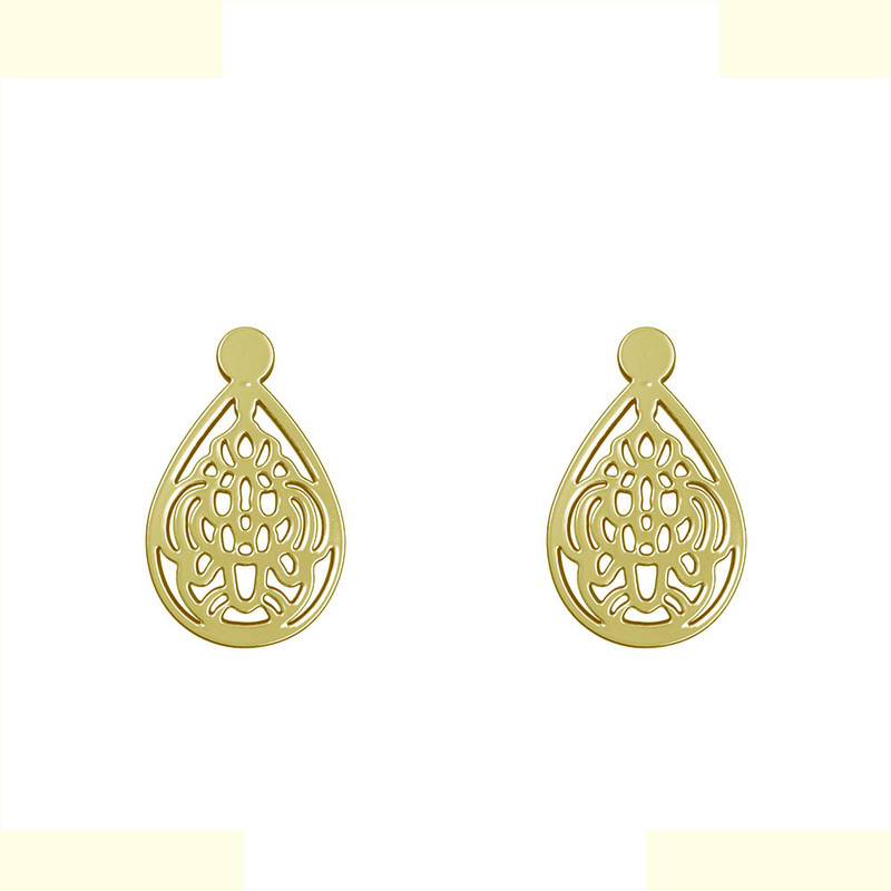 گوشواره طلا 18 عیار زنانه مدوپد مدل هندسی کد GA1-11672 گوشواره طلا 18 عیار زنانه مدوپد مدل هندسی کد GA1-11672