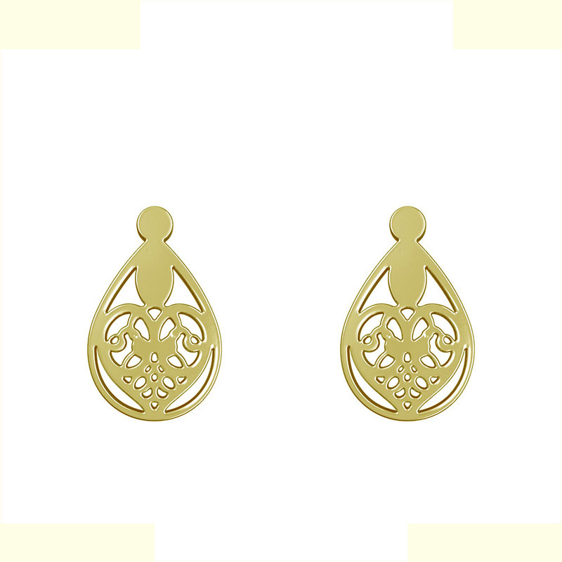 گوشواره طلا 18 عیار زنانه مدوپد مدل قلب کد GA1-11685 گوشواره طلا 18 عیار زنانه مدوپد مدل قلب کد GA1-11685