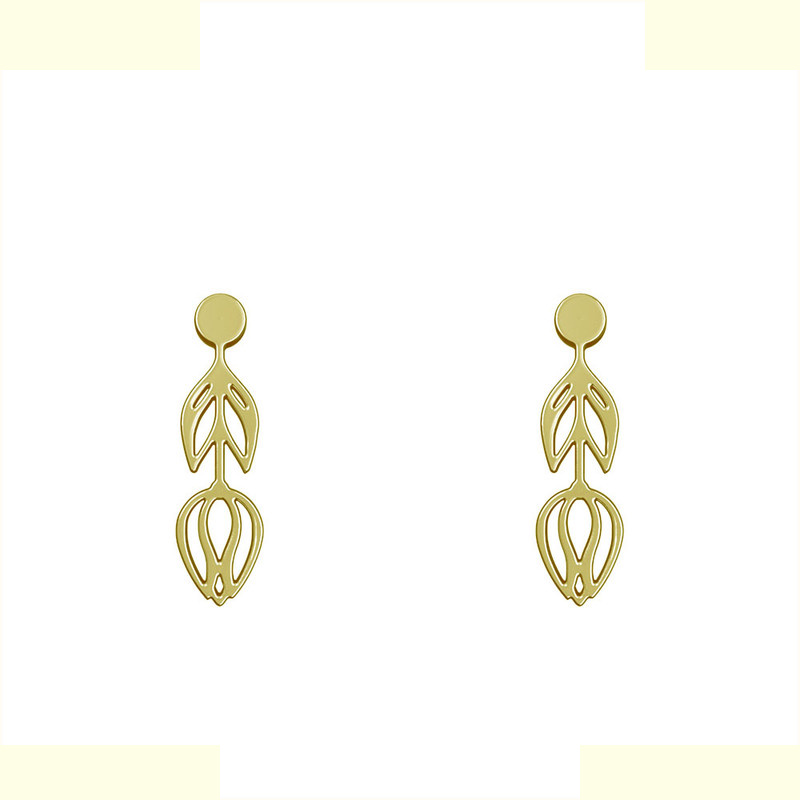 گوشواره طلا 18 عیار زنانه مدوپد مدل گل کد GA1-11724 گوشواره طلا 18 عیار زنانه مدوپد مدل گل کد GA1-11724