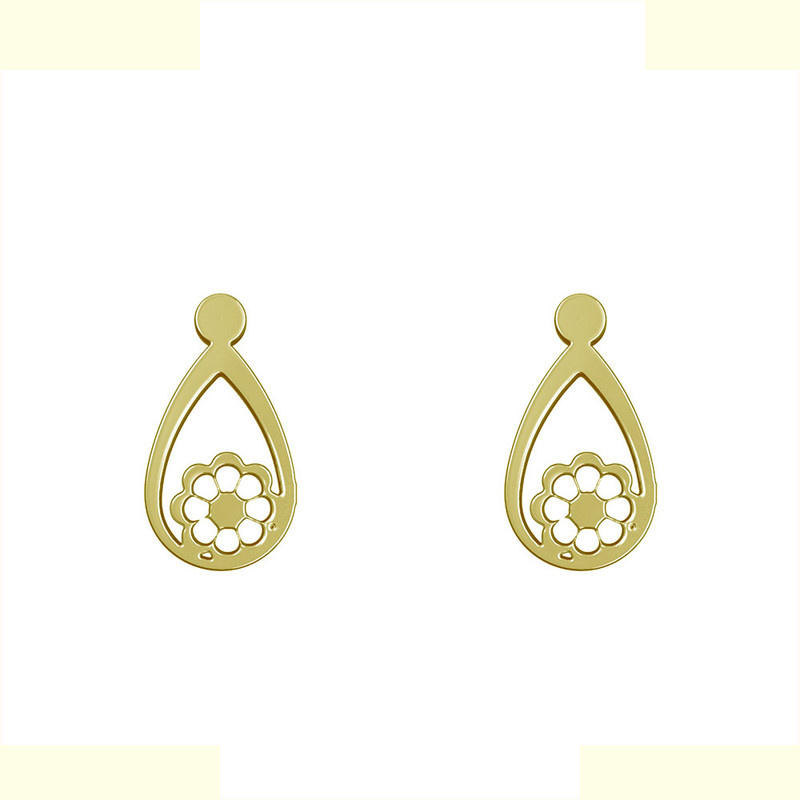 گوشواره طلا 18 عیار زنانه مدوپد مدل گل کد GA1-11759 گوشواره طلا 18 عیار زنانه مدوپد مدل گل کد GA1-11759