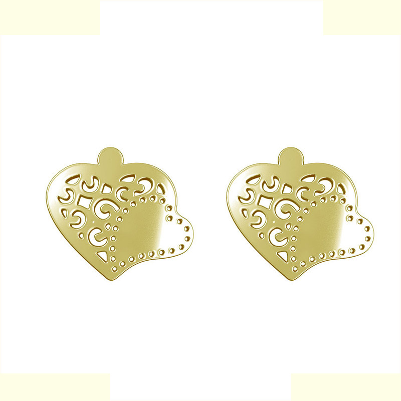 گوشواره طلا 18 عیار زنانه مدوپد مدل قلب کد GA1-11789 گوشواره طلا 18 عیار زنانه مدوپد مدل قلب کد GA1-11789