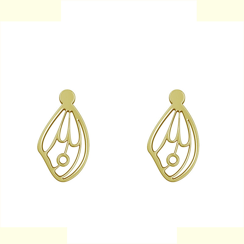 گوشواره طلا 18 عیار زنانه مدوپد مدل بال پروانه کد GA1-11800 گوشواره طلا 18 عیار زنانه مدوپد مدل بال پروانه کد GA1-11800