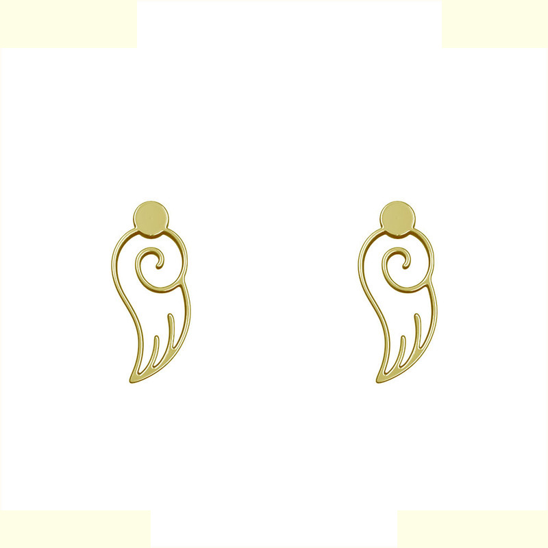 گوشواره طلا 18 عیار زنانه مدوپد مدل بال کد GA1-11889