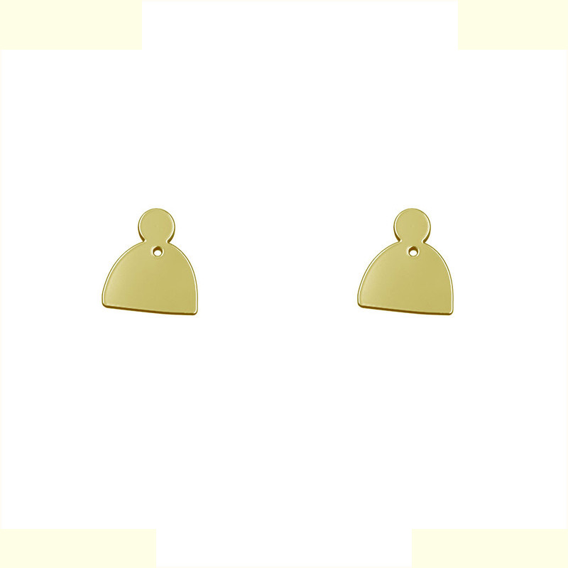 گوشواره طلا 18 عیار زنانه مدوپد مدل نیم دایره کد GA1-11997 گوشواره طلا 18 عیار زنانه مدوپد مدل نیم دایره کد GA1-11997