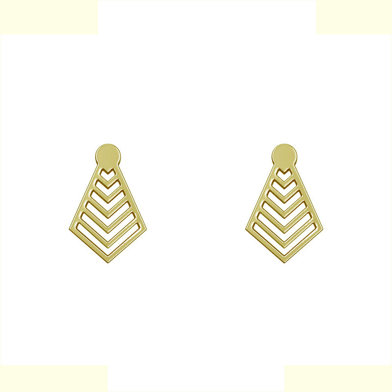 گوشواره طلا 18 عیار زنانه مدوپد مدل لوزی کد GA1-12035 گوشواره طلا 18 عیار زنانه مدوپد مدل لوزی کد GA1-12035