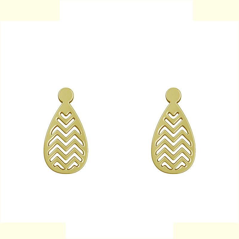 گوشواره طلا 18 عیار زنانه مدوپد مدل اشک کد GA1-12043 گوشواره طلا 18 عیار زنانه مدوپد مدل اشک کد GA1-12043