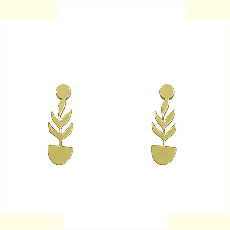 گوشواره طلا 18 عیار زنانه مدوپد مدل برگ کد GA1-12055 گوشواره طلا 18 عیار زنانه مدوپد مدل برگ کد GA1-12055