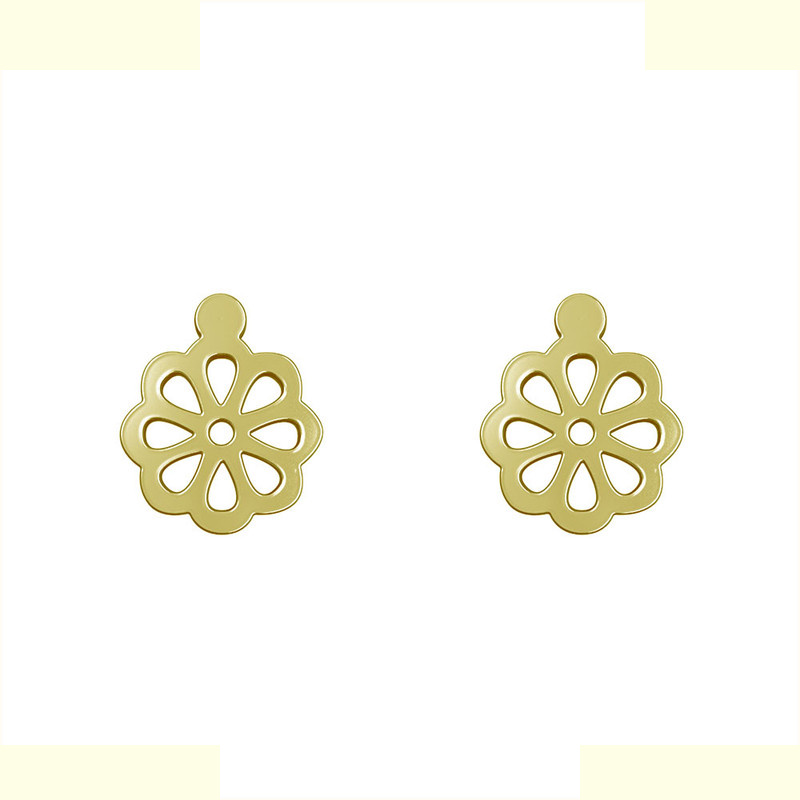 گوشواره طلا 18 عیار زنانه مدوپد مدل گل کد GA1-12070 گوشواره طلا 18 عیار زنانه مدوپد مدل گل کد GA1-12070