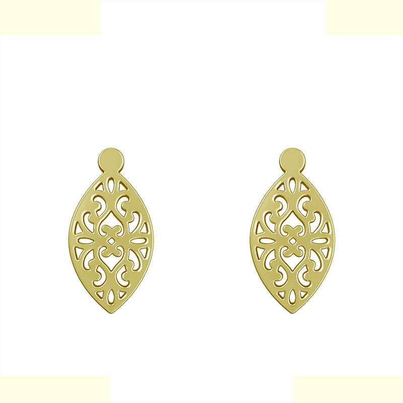 گوشواره طلا 18 عیار زنانه مدوپد مدل اسلیمی کد GA1-12088 گوشواره طلا 18 عیار زنانه مدوپد مدل اسلیمی کد GA1-12088