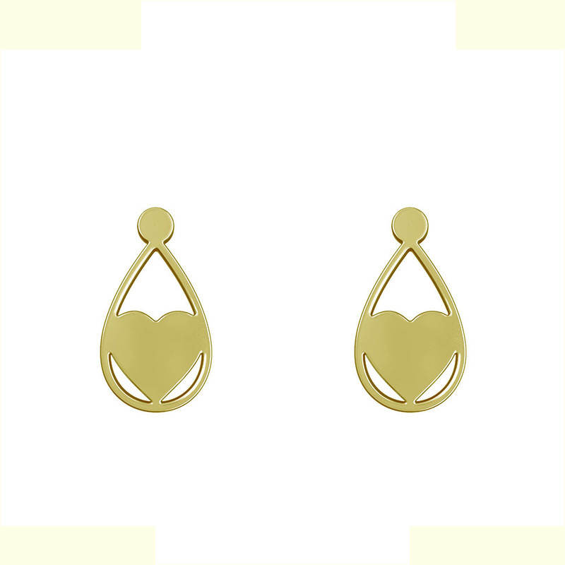 گوشواره طلا 18 عیار زنانه مدوپد مدل قلب کد GA1-12090 گوشواره طلا 18 عیار زنانه مدوپد مدل قلب کد GA1-12090