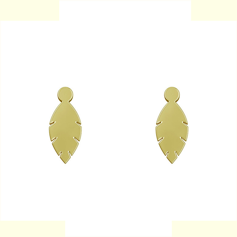 گوشواره طلا 18 عیار زنانه مدوپد مدل برگ کد GA1-12094 گوشواره طلا 18 عیار زنانه مدوپد مدل برگ کد GA1-12094