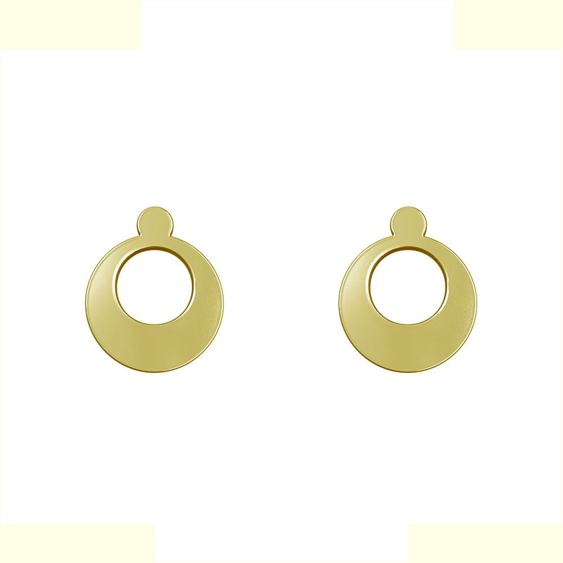 گوشواره طلا 18 عیار زنانه مدوپد مدل دایره کد GA1-12138