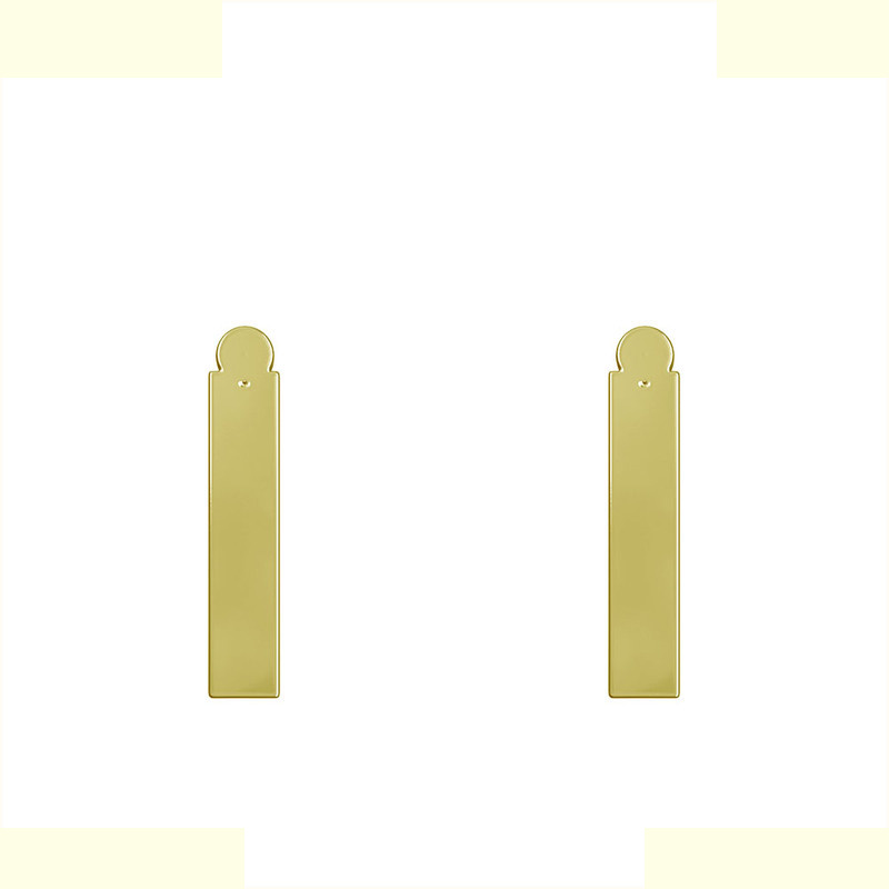 گوشواره طلا 18 عیار زنانه مدوپد مدل مستطیل کد GA1-12152