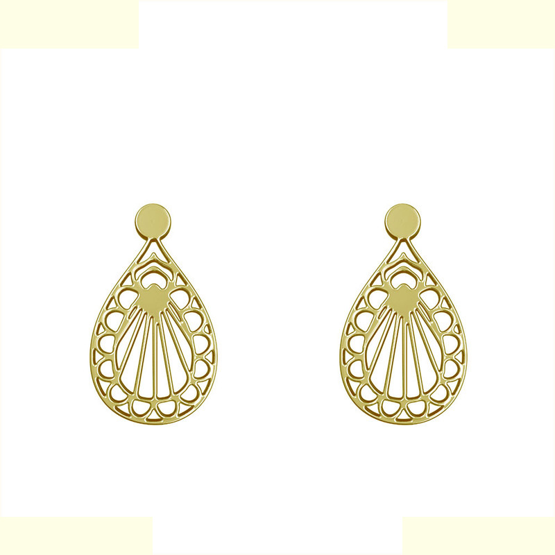 گوشواره طلا 18 عیار زنانه مدوپد مدل اسلیمی کد GA1-12184 گوشواره طلا 18 عیار زنانه مدوپد مدل اسلیمی کد GA1-12184