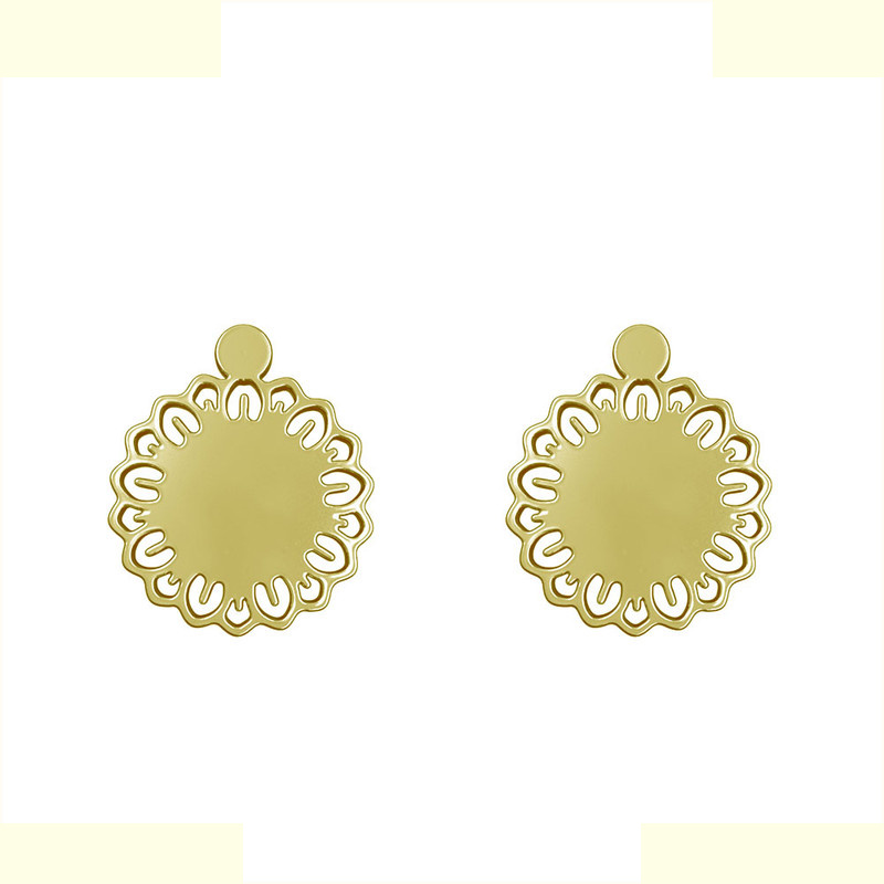 گوشواره طلا 18 عیار زنانه مدوپد مدل گل کد GA1-12200 گوشواره طلا 18 عیار زنانه مدوپد مدل گل کد GA1-12200