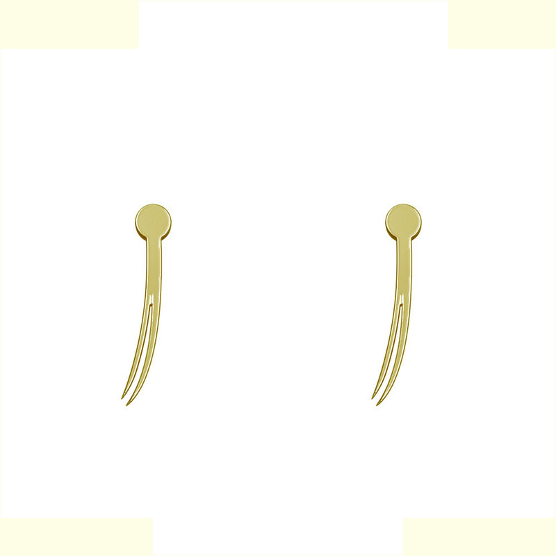 گوشواره طلا 18 عیار زنانه مدوپد مدل تار مو کد GA1-12204 گوشواره طلا 18 عیار زنانه مدوپد مدل تار مو کد GA1-12204